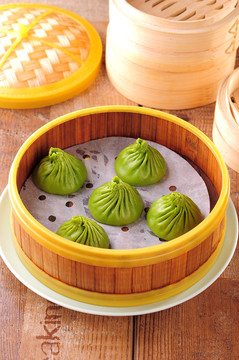 菠菜小籠包