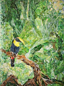 創(chuàng)意彩色風(fēng)景瓷磚貼畫