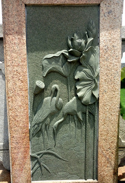 東莞橋頭蓮湖公園浮雕