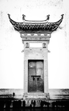 徽派建筑門