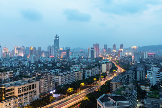 福州市北二環(huán)東路夜景