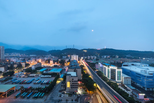 福州市火車站附近夜景