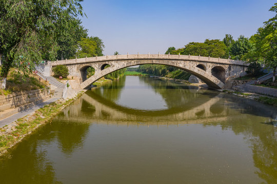 無人機航拍趙州橋