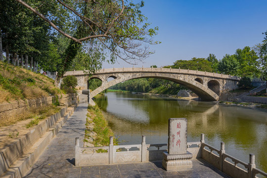 無人機(jī)航拍趙州橋