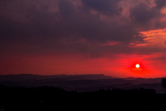 夕陽西下