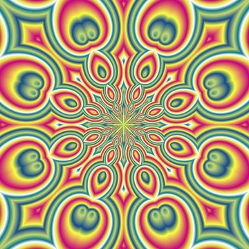 窗簾花卉