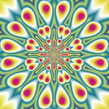 窗簾花卉