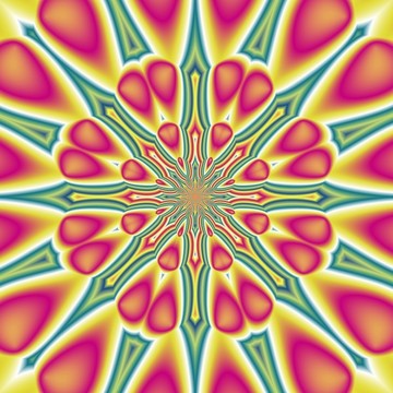 窗簾花卉