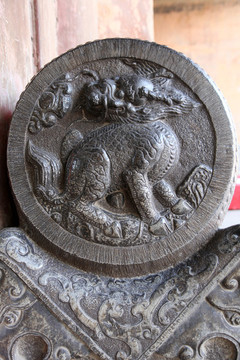 獅子石雕石鼓