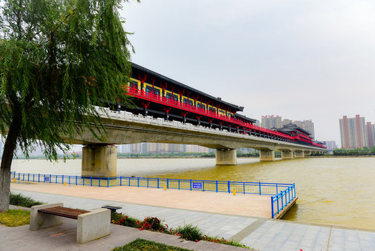 咸陽(yáng)渭河廊橋