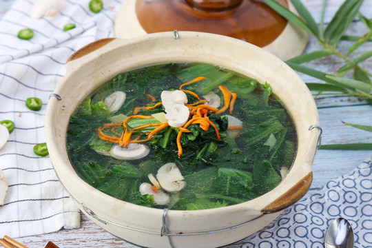 雞湯煮芥菜