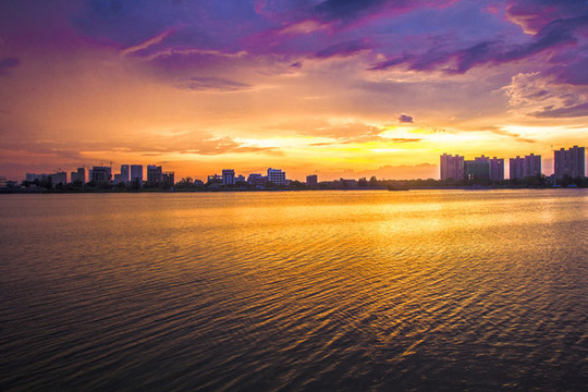 海邊日出壁畫(huà)