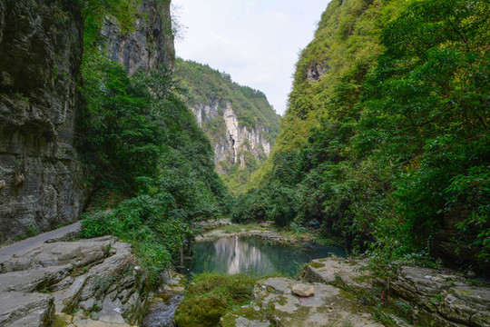 湖南湘西鳳凰大峽谷風景區(qū)風光