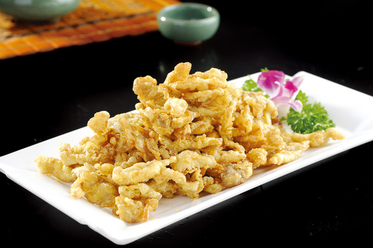 干炸蘑菇