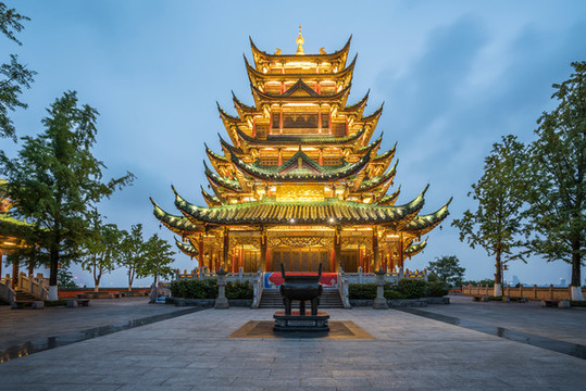 重慶鴻恩寺公園夜景
