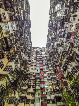 中國香港怪獸大廈樓房