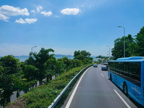 廈門市夏日街道風(fēng)景