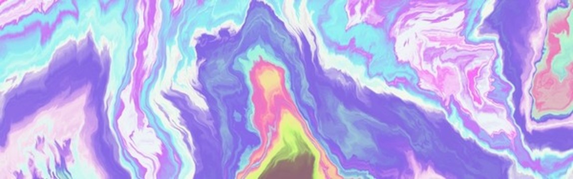 彩色油畫