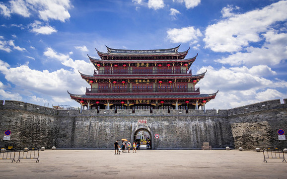 潮州古城墻廣濟(jì)門(mén)城樓外全景