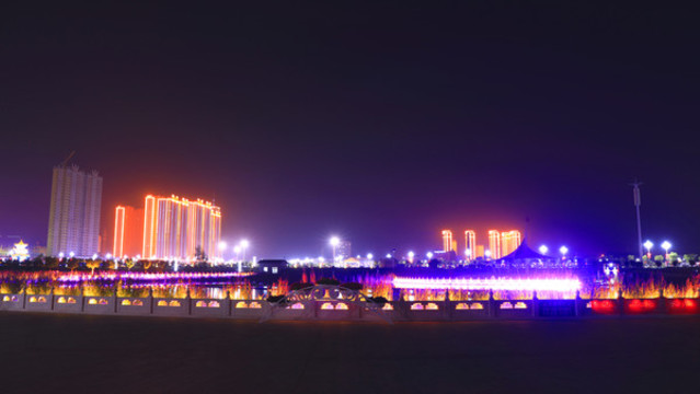 甘肅康樂縣夜景
