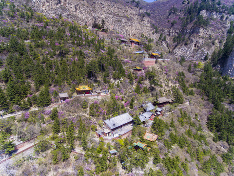航拍北岳恒山