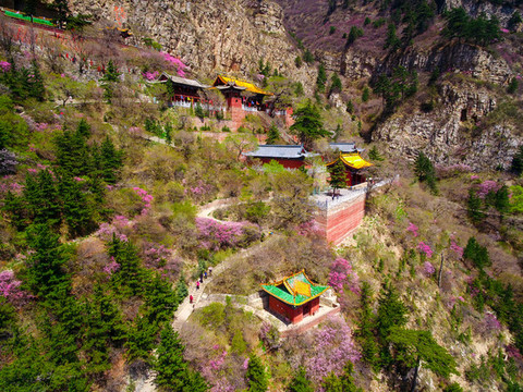 航拍北岳恒山