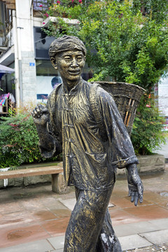 農(nóng)民雕塑