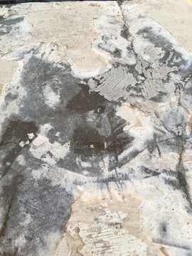 斑駁掉皮的水泥墻