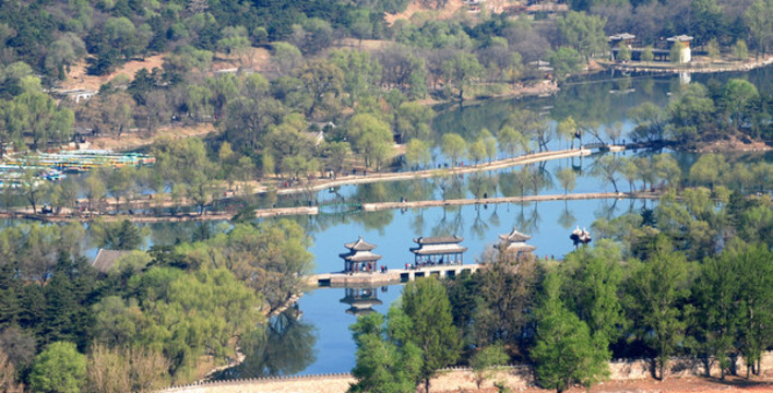 避暑山莊湖區(qū)全景