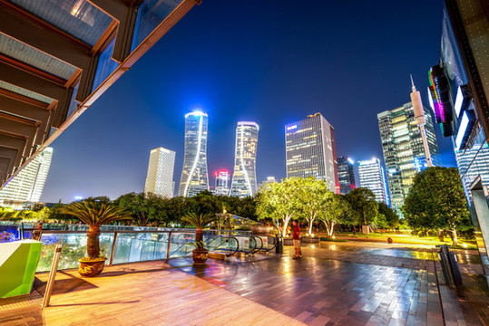 杭州cbd夜景