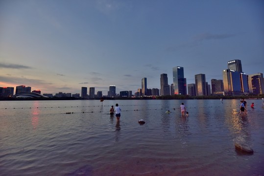合肥天鵝湖沙灘