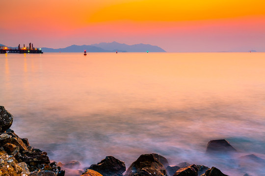高欄島晚霞