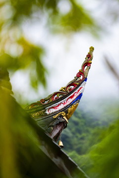 西藏寺廟樓角
