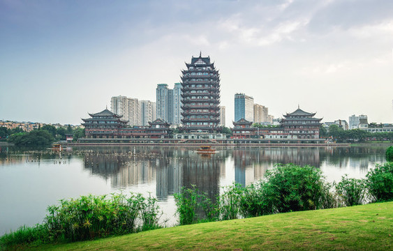 遠景樓高清素材