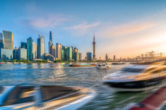 上海夜景建筑大廈寫字樓