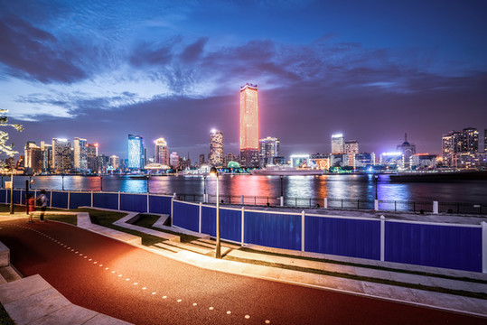 上海夜景大廈寫字樓