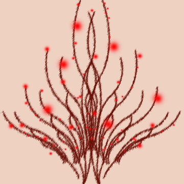 移門裝飾開紅