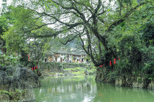 黃姚古鎮(zhèn)風光