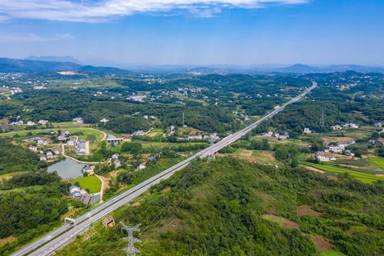 高速公路航拍
