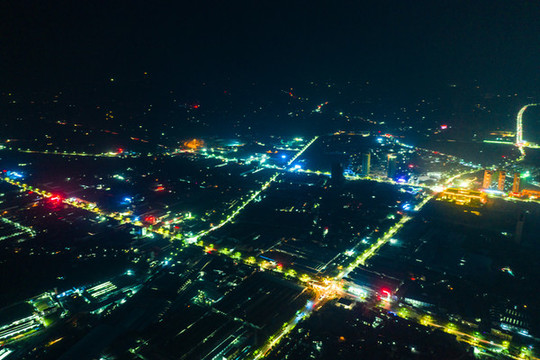 宜都市陸城夜景