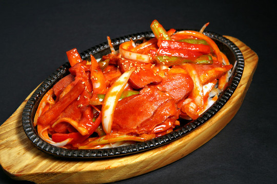 鐵板鴨肉
