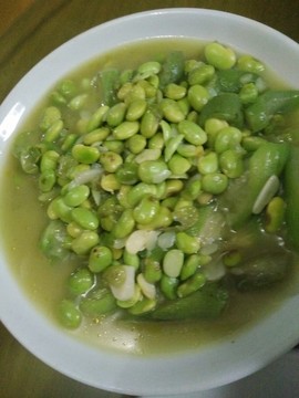 青豆炒絲瓜