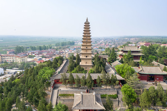 無人機航拍普救寺