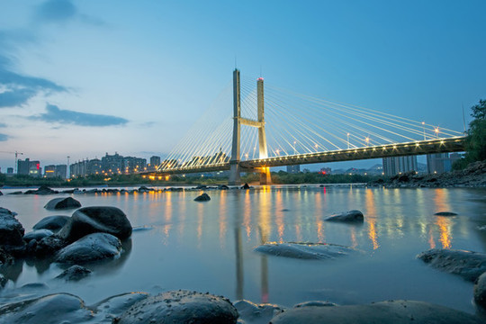 蘭州銀灘黃河大橋夜景