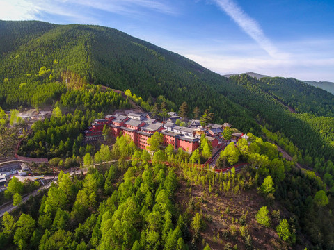 航拍五臺山全景
