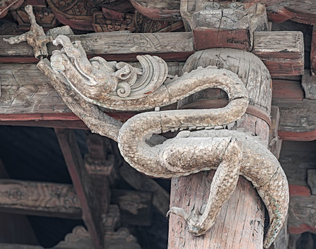 晉祠木雕龍