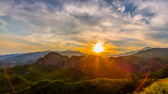 蒼石寨夕陽
