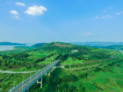 重慶廣陽(yáng)島航拍