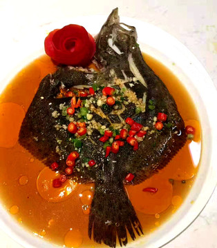 辣蒸多寶魚