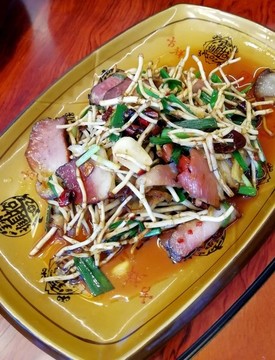 魚腥草炒臘肉